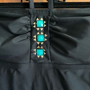 Liz Lange from Target maternity swim tankini top.